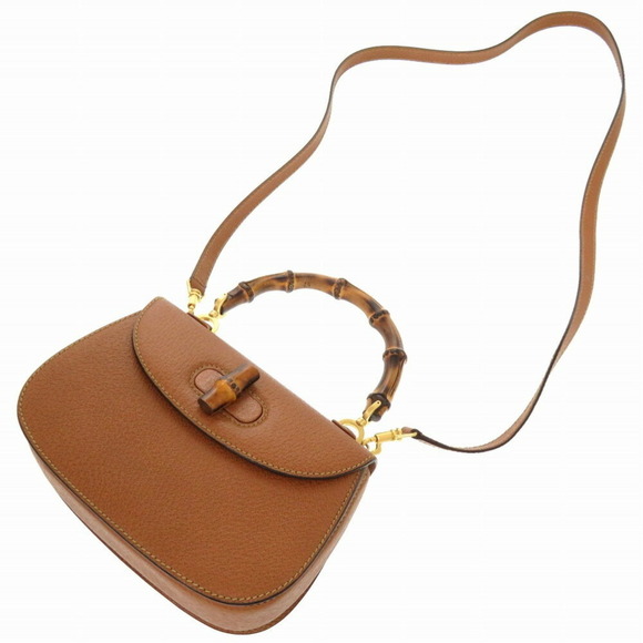 GUCCI Bamboo Leather Handbag 0271 GUCCI - Picture 7 of 11
